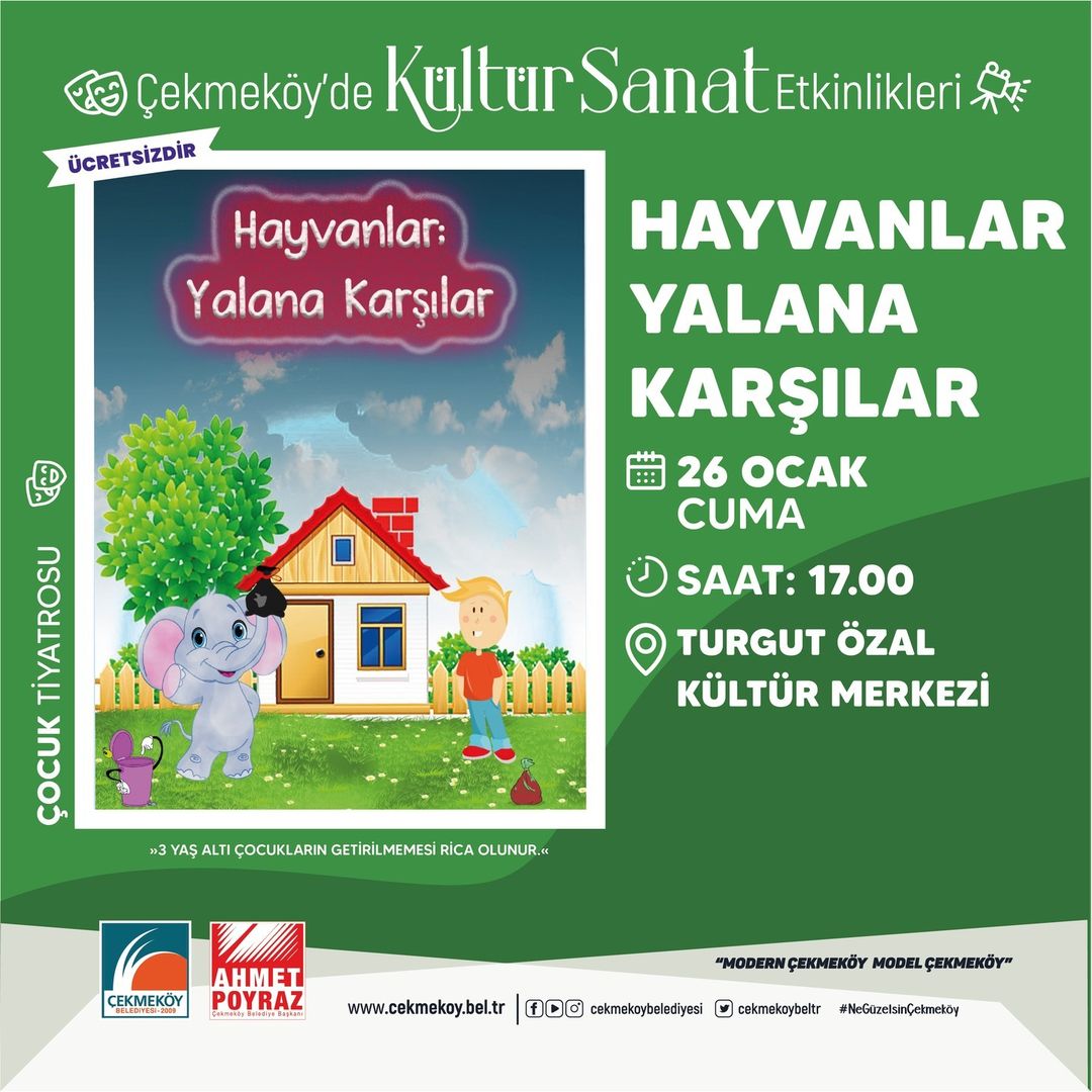 Çekmeköy Belediyesi - Hayvanlar Yalana Karşılar